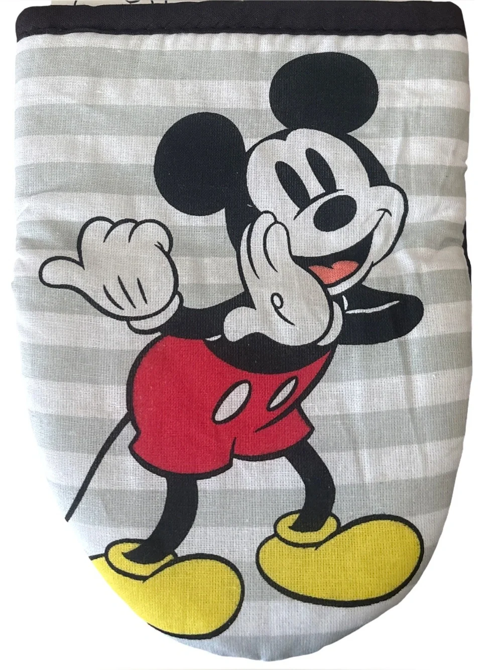 Disney Mickey Mouse Kitchen Mitt Pot Holders Set 3 PC GrayRed Yellow Black